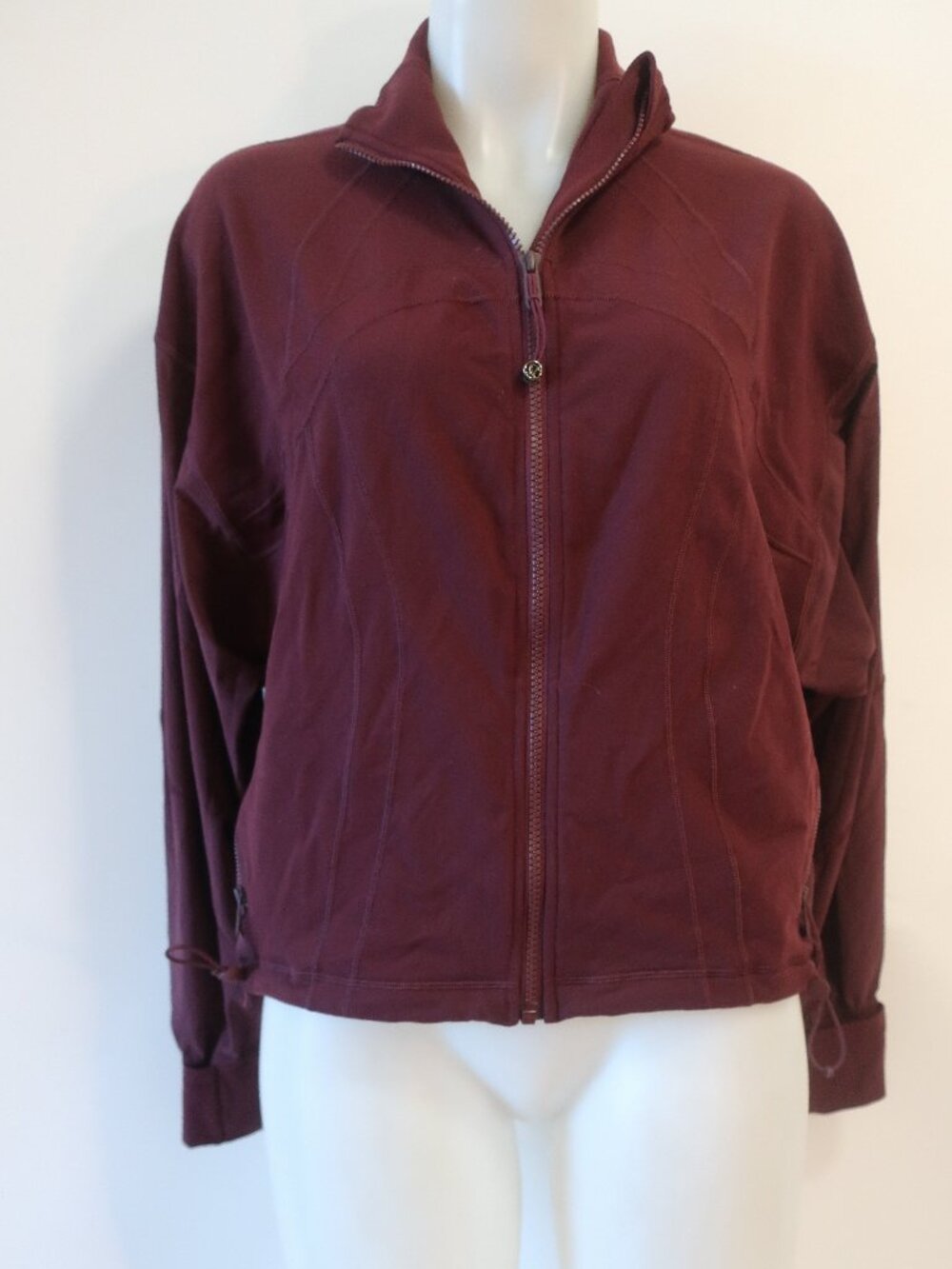 Womens Lululemon Maroon Full Zip Jacket 4